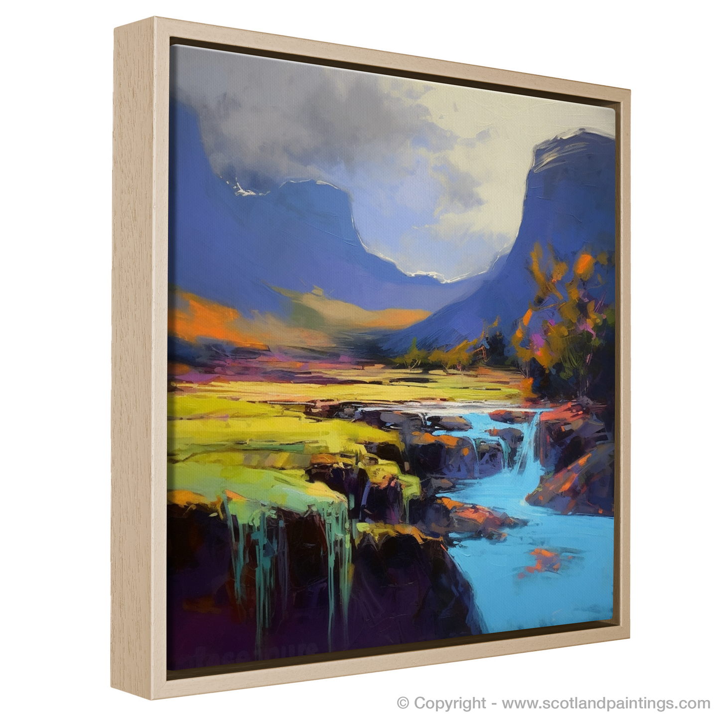 Storm over Skye's Fairy Pools: An Expressionist Ode to Scotland's Summer Majesty