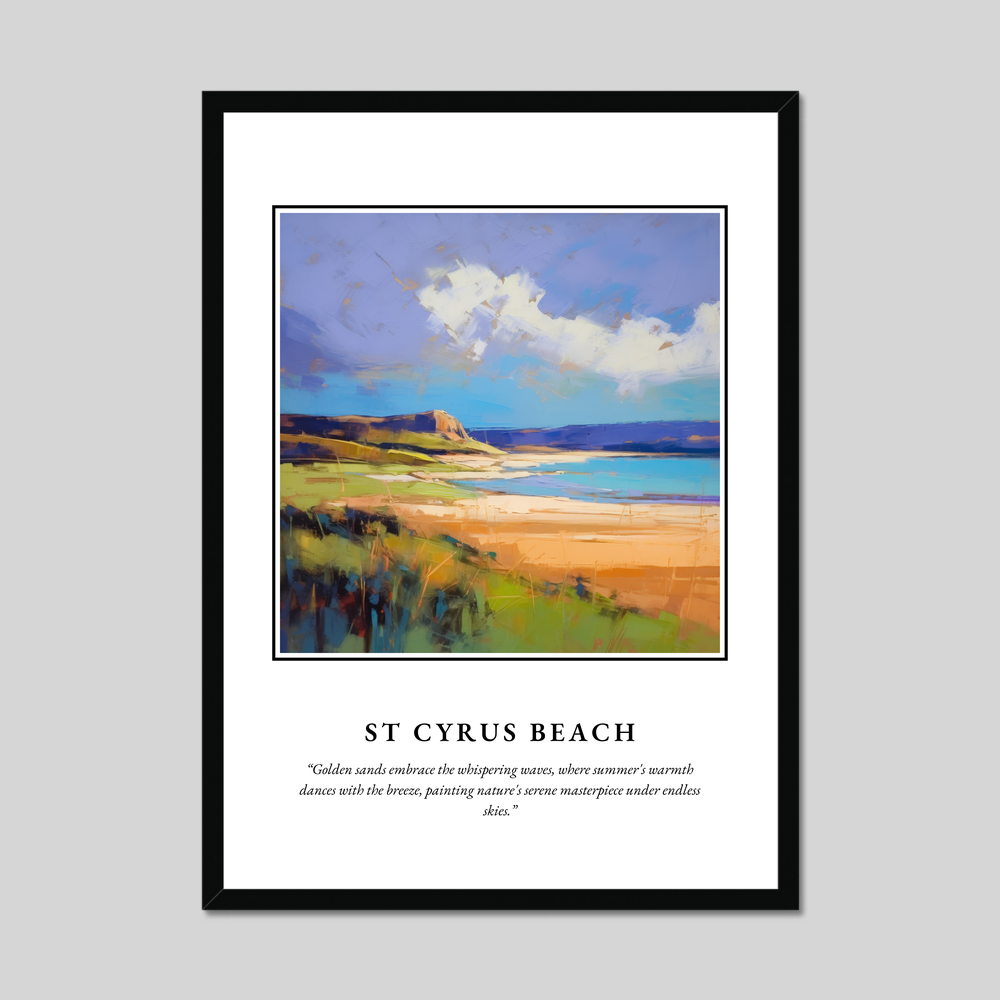 Poster in a black frame