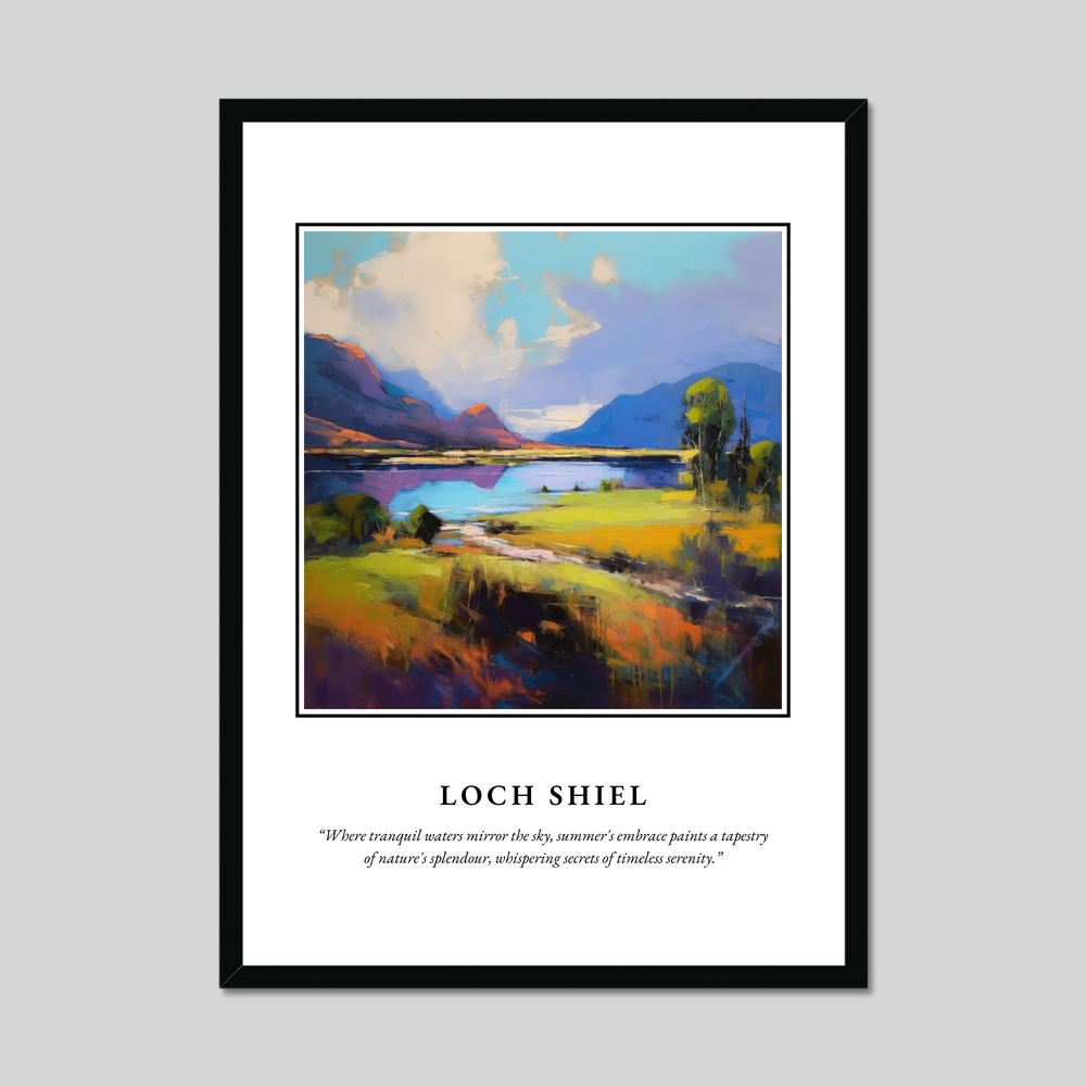 Poster in a black frame