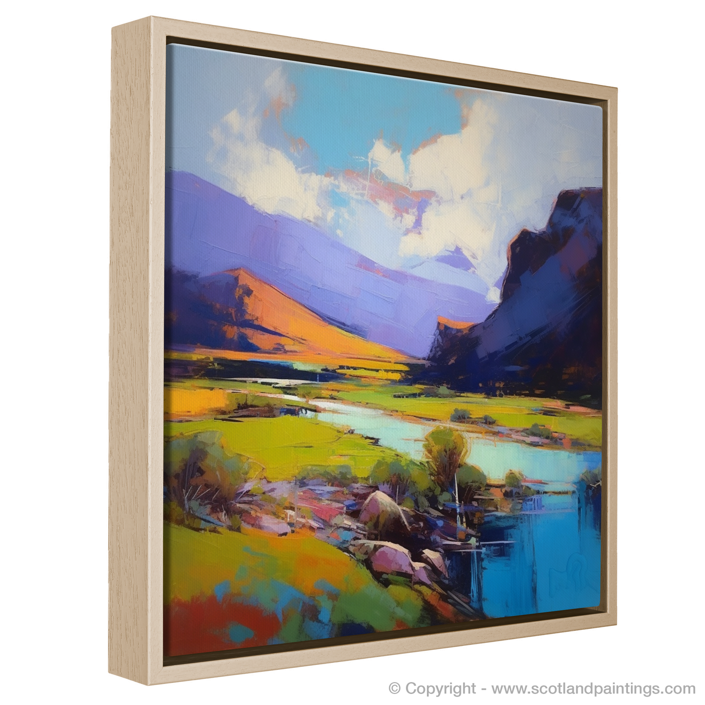 Summer Embrace of Glen Shiel: An Expressionist Ode to the Highlands