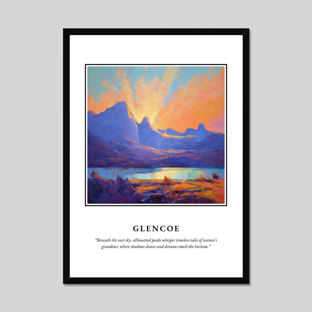 Poster in a black frame