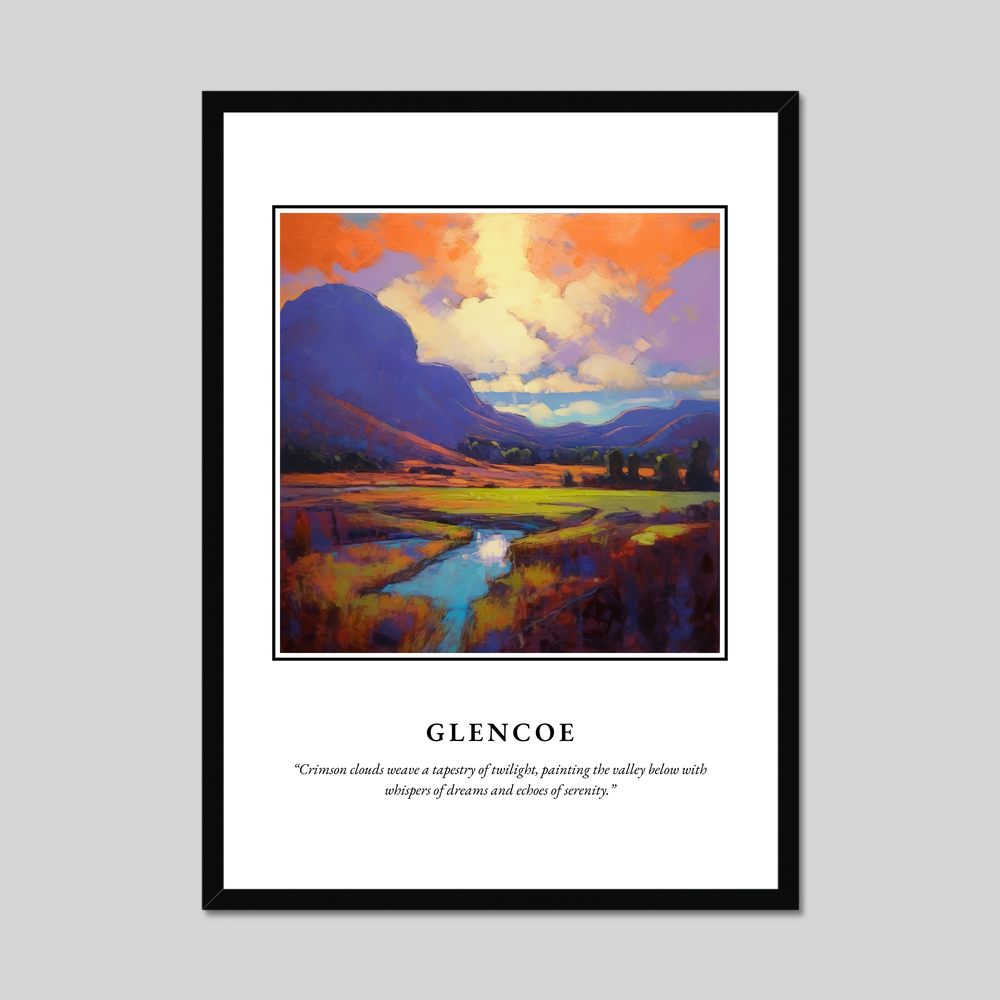 Poster in a black frame