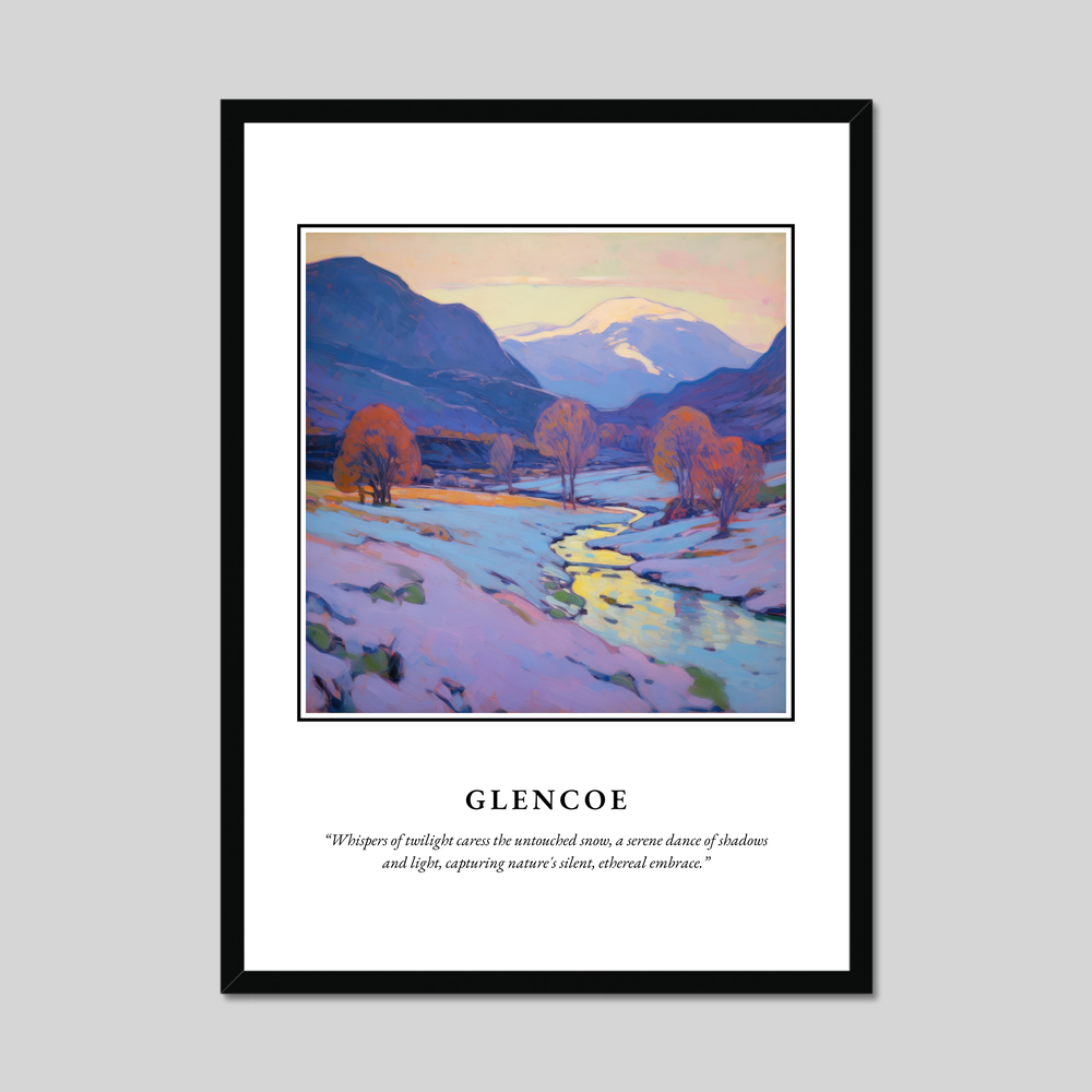 Poster in a black frame