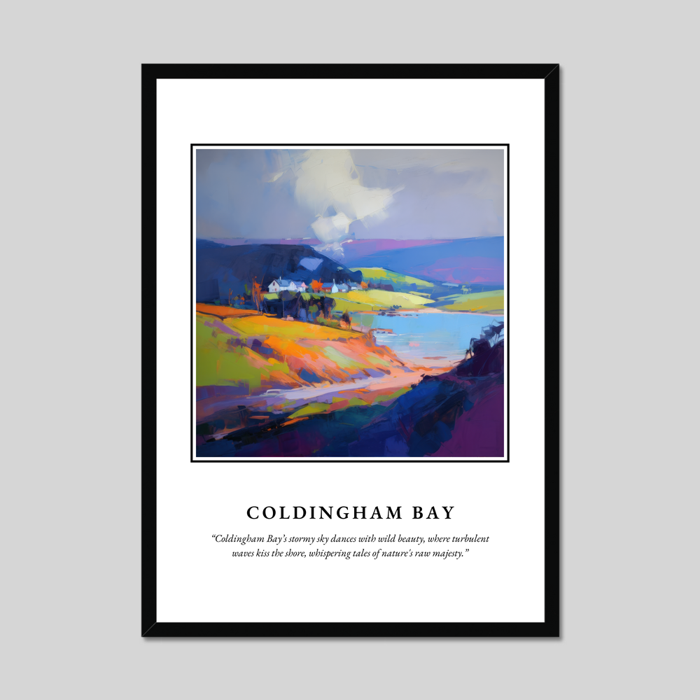 Poster in a black frame