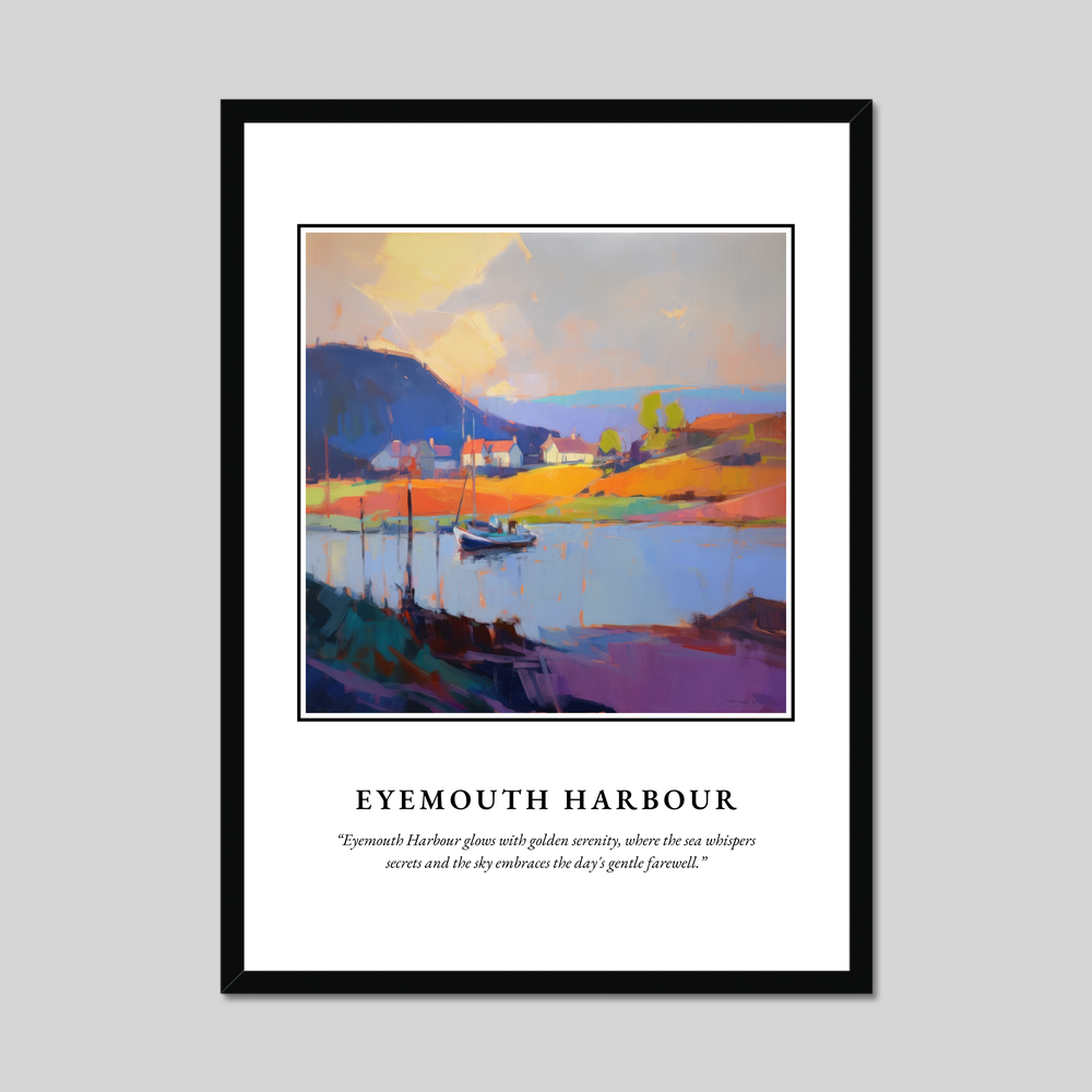 Poster in a black frame