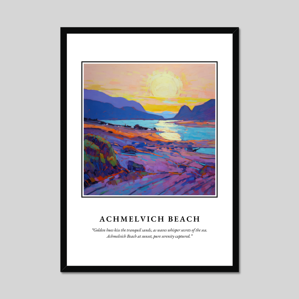 Poster in a black frame