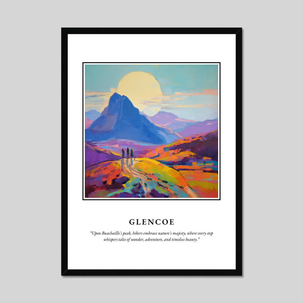 Poster in a black frame