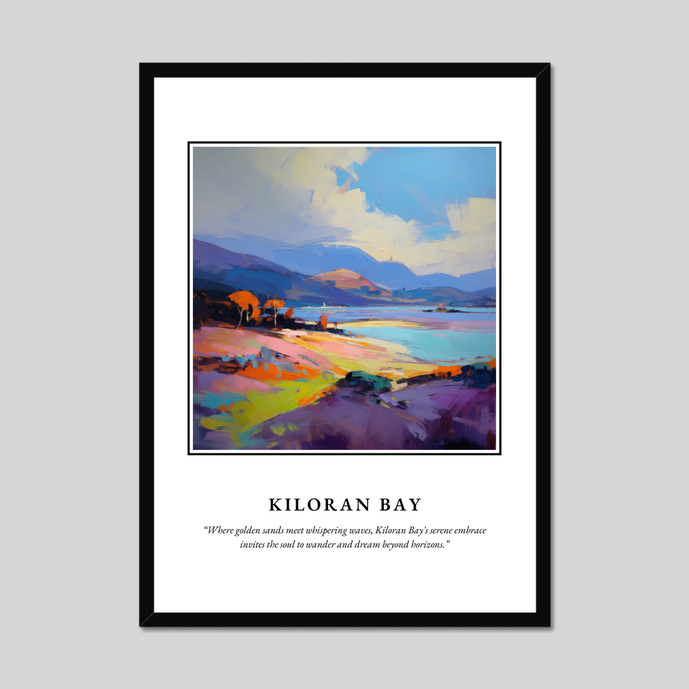 Poster in a black frame