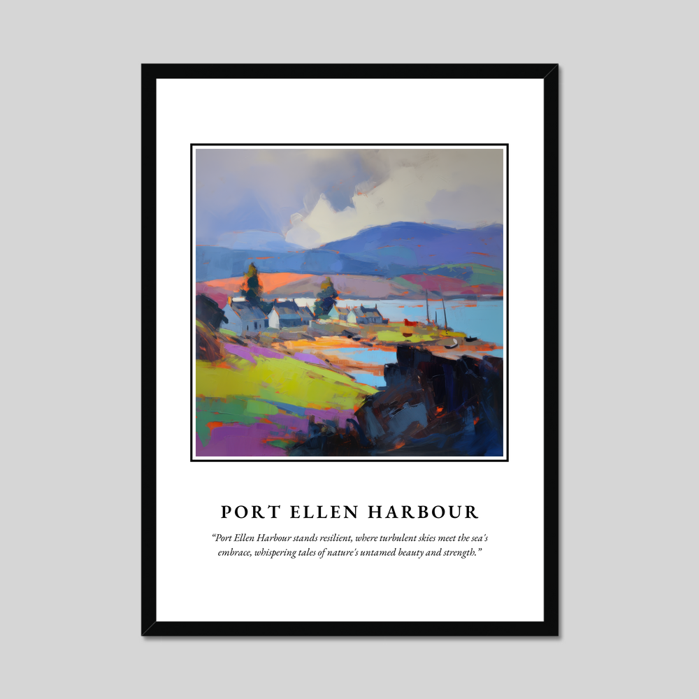 Poster in a black frame