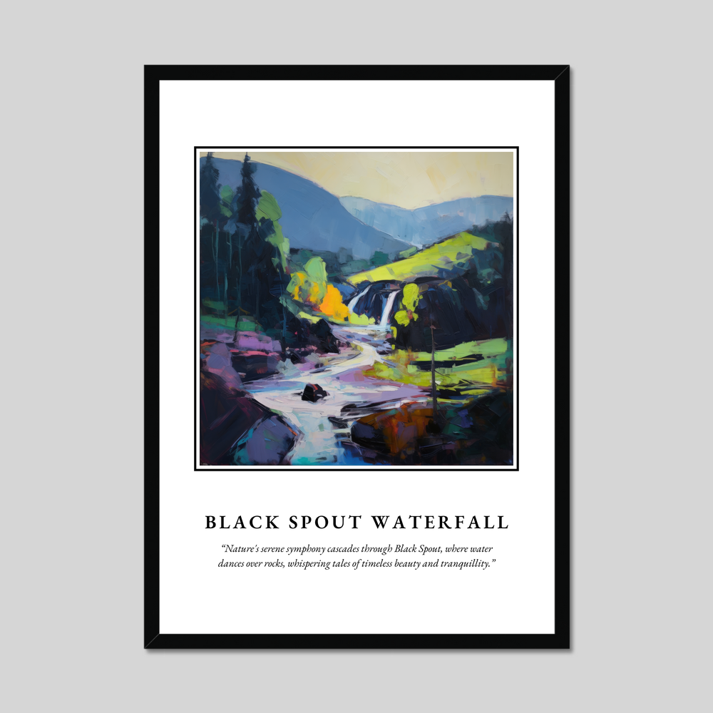 Poster in a black frame