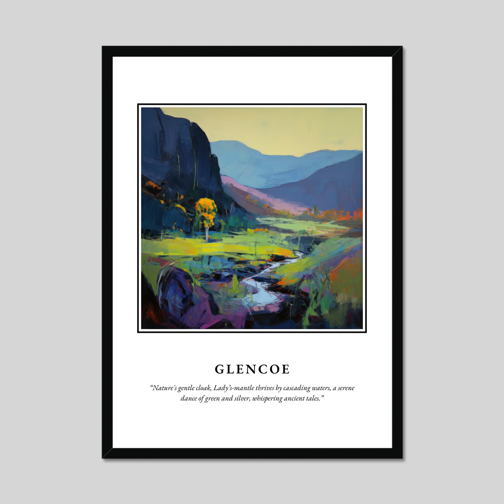 Poster in a black frame