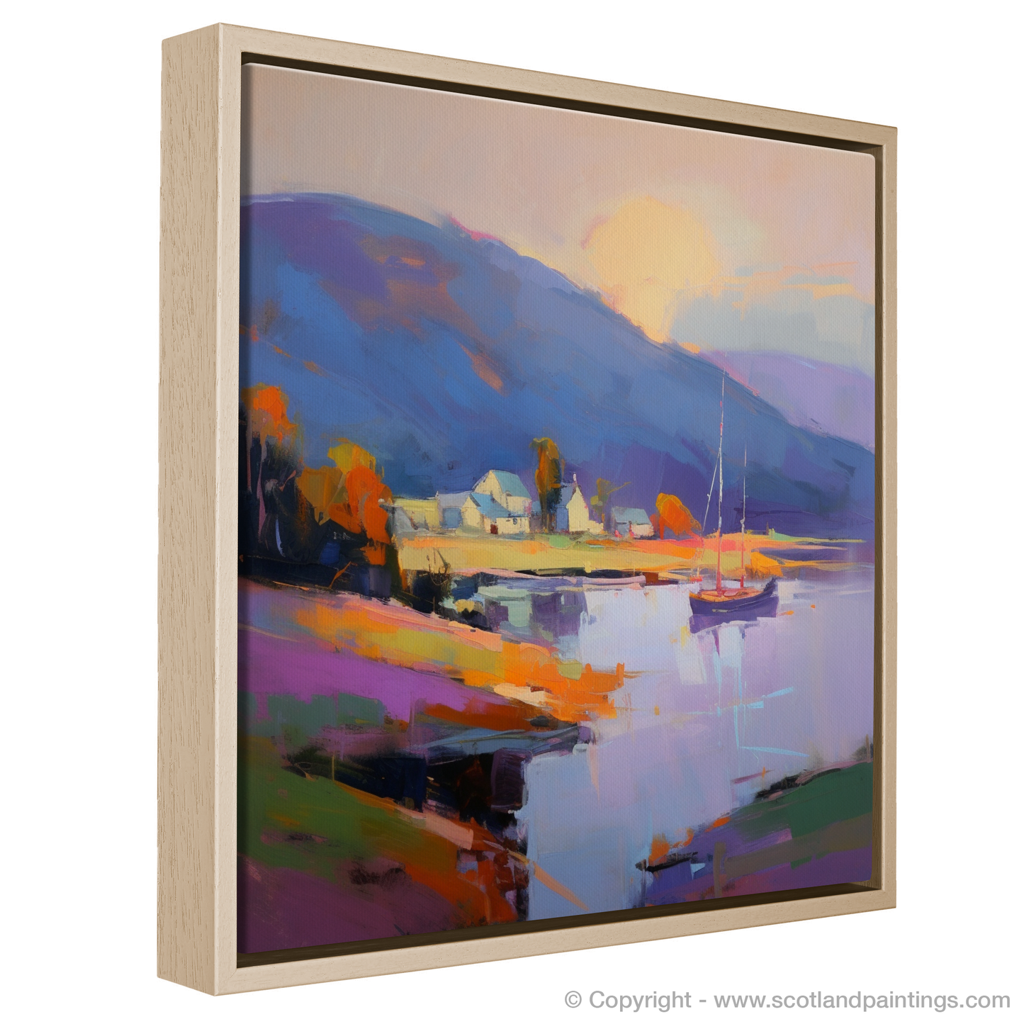 Cromarty Harbour Sunset: An Expressionist Ode to Nature's Splendour