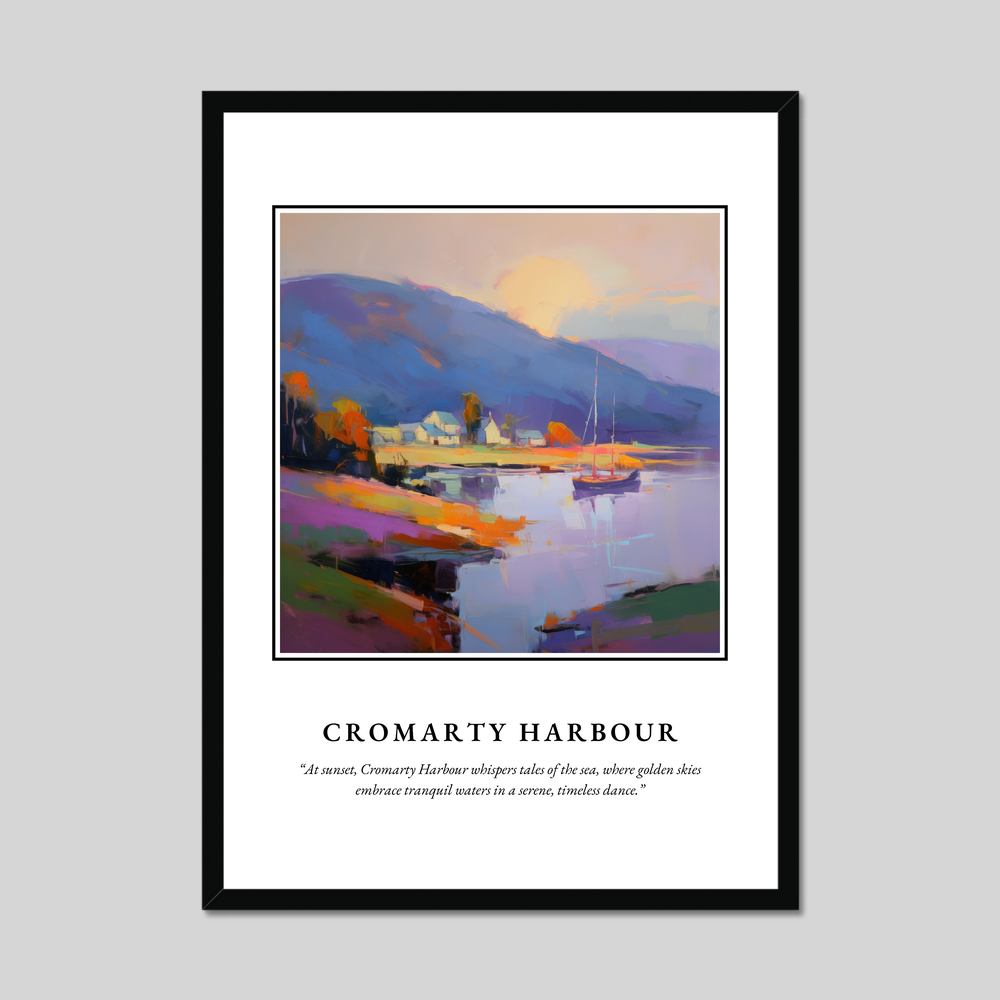 Poster in a black frame