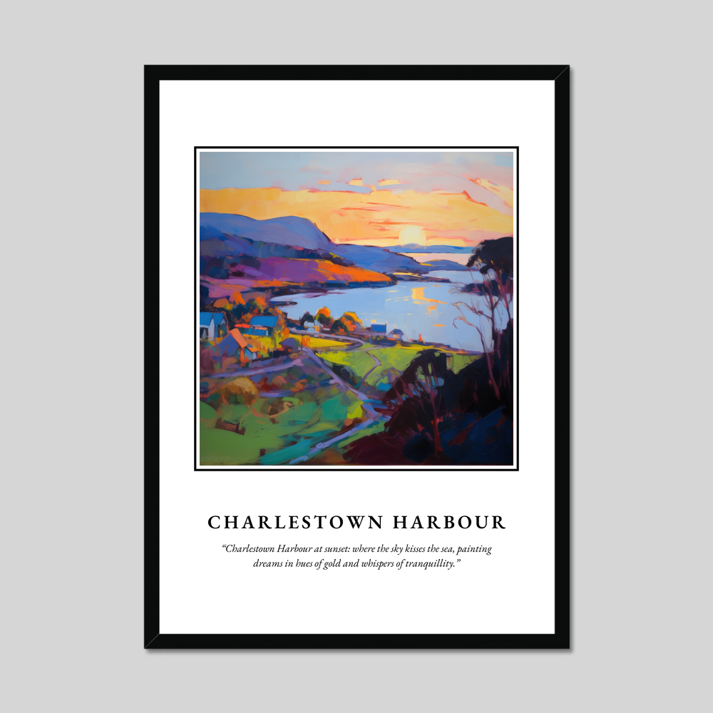 Poster in a black frame