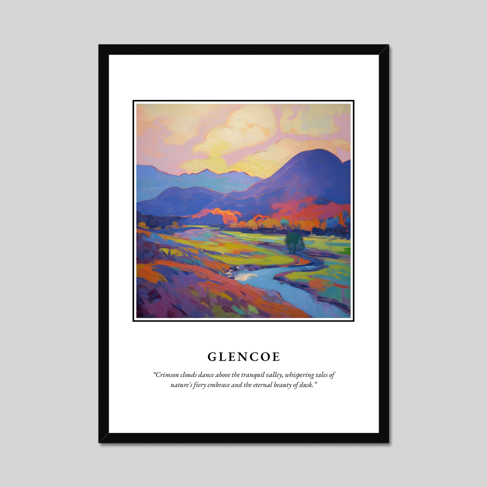 Poster in a black frame