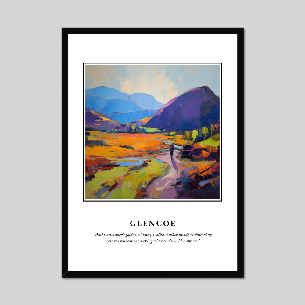 Poster in a black frame