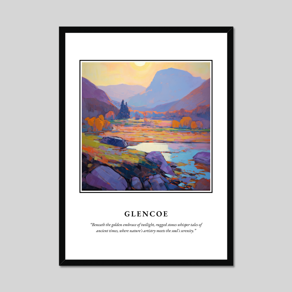 Poster in a black frame