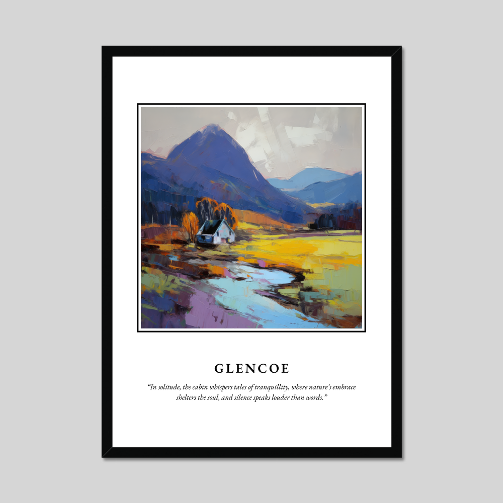 Poster in a black frame