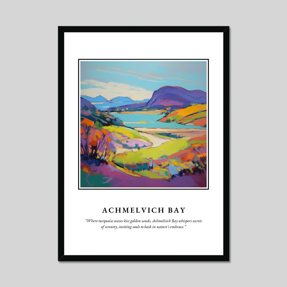 Poster in a black frame