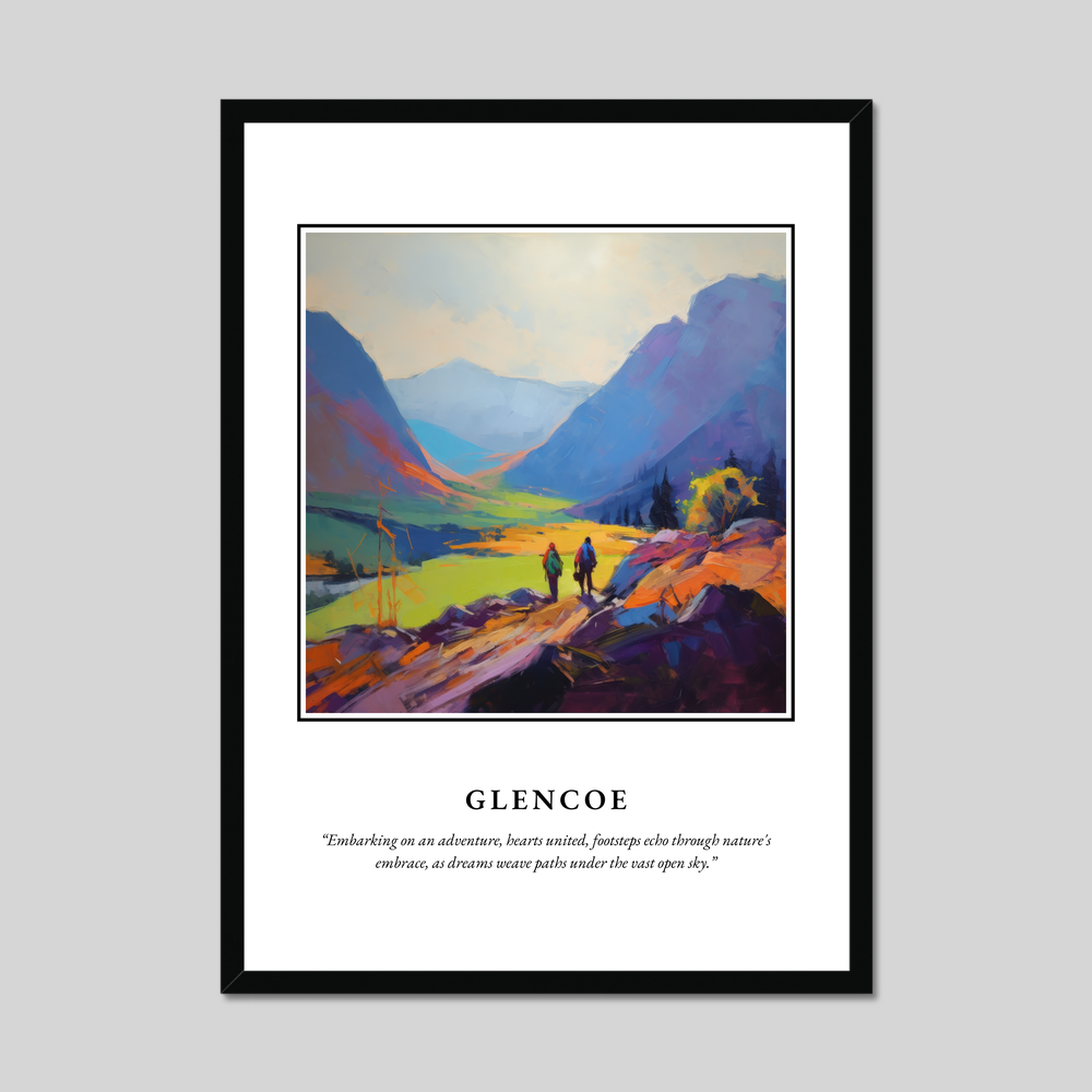 Poster in a black frame