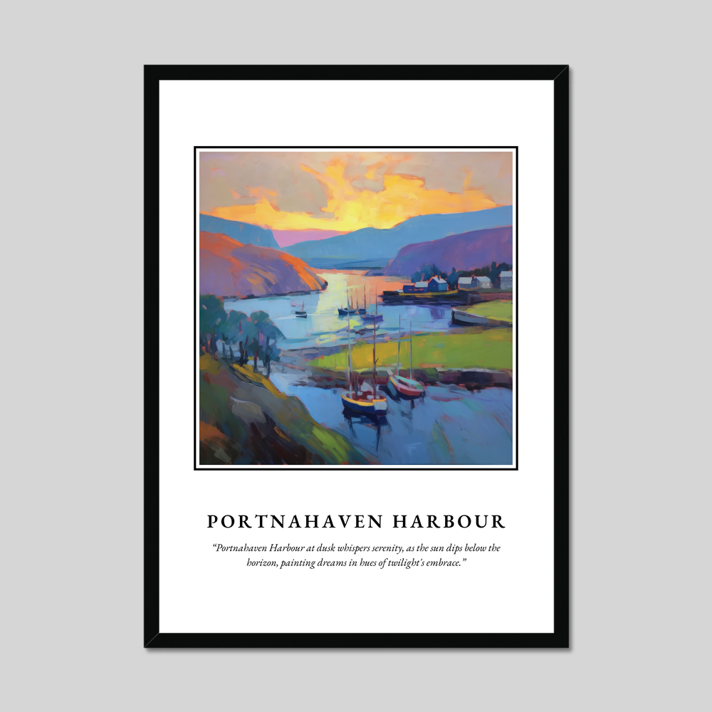 Poster in a black frame