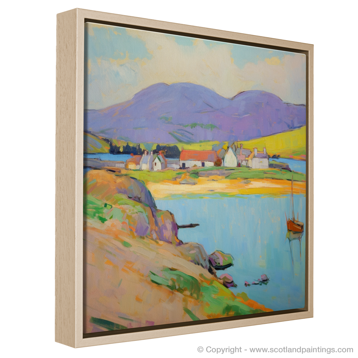 Serene Reflections of Port Ellen Harbour