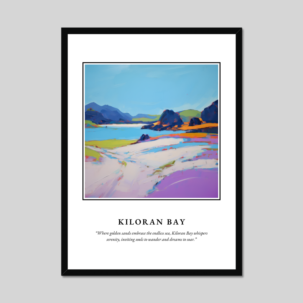 Poster in a black frame