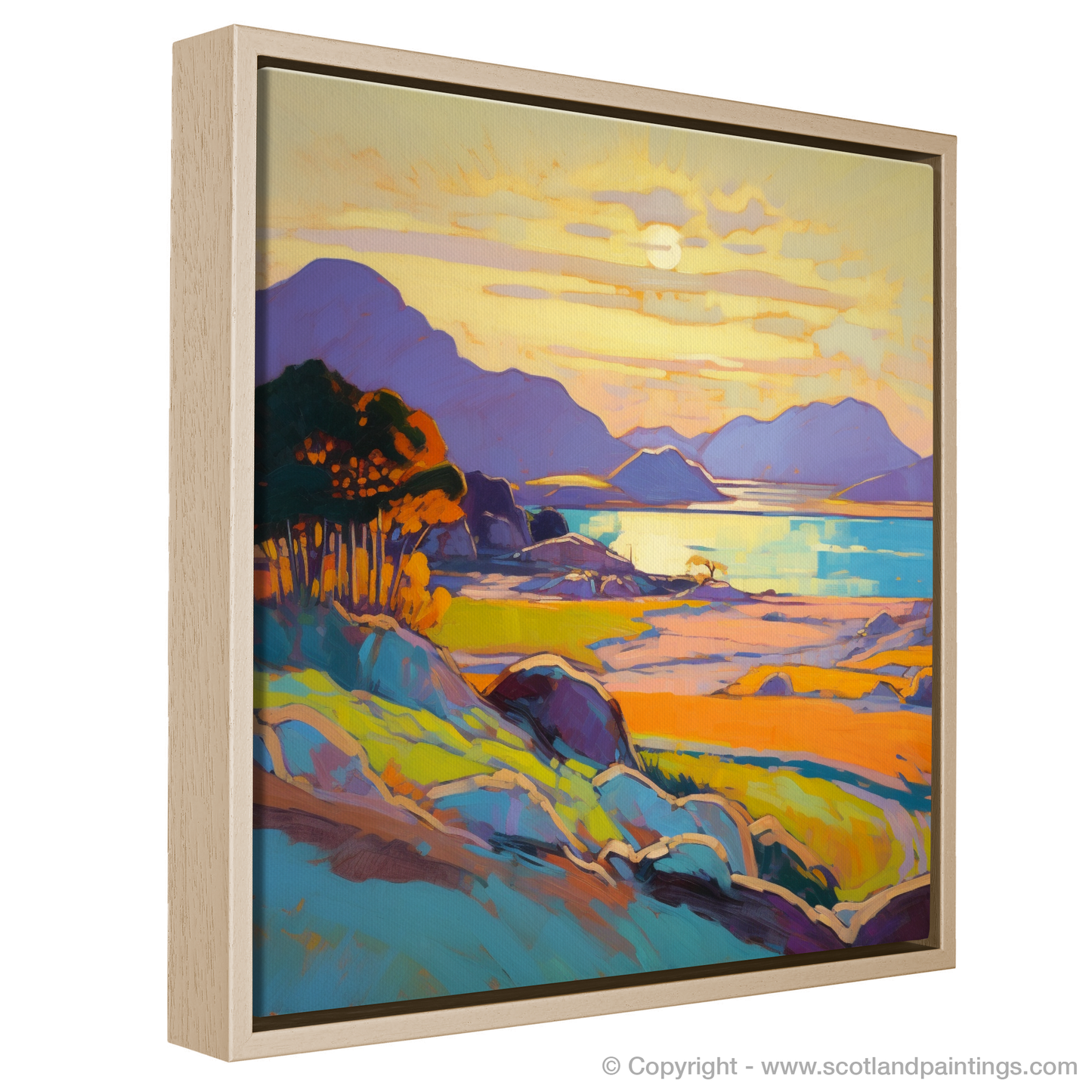 Golden Hour at Arisaig: An Art Nouveau Symphony