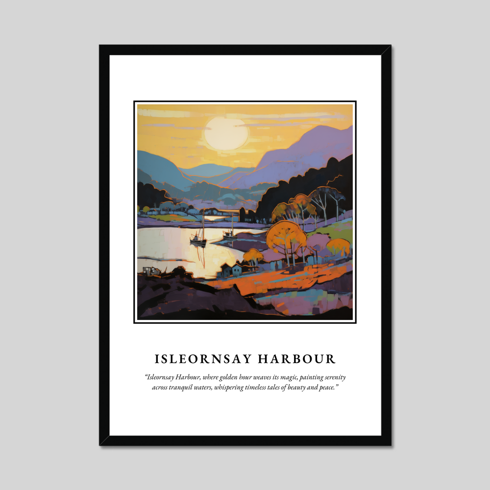 Poster in a black frame