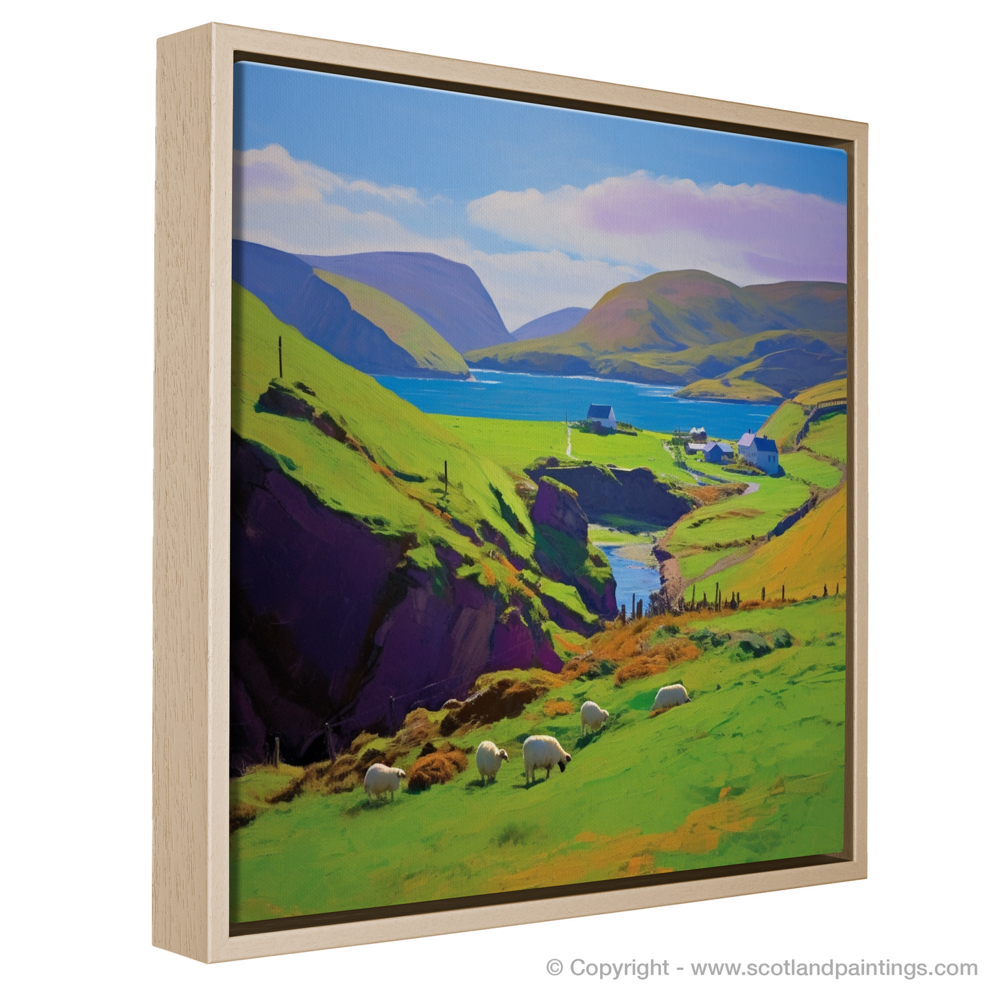 Shetland Serenade: A Pop Art Ode to Summer