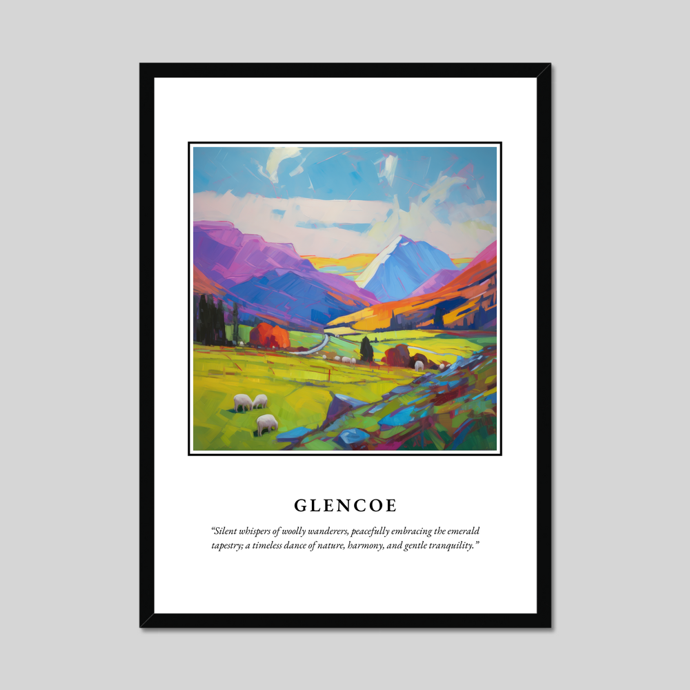 Poster in a black frame