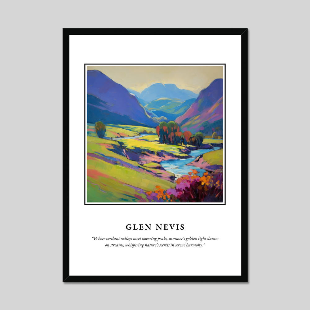 Poster in a black frame