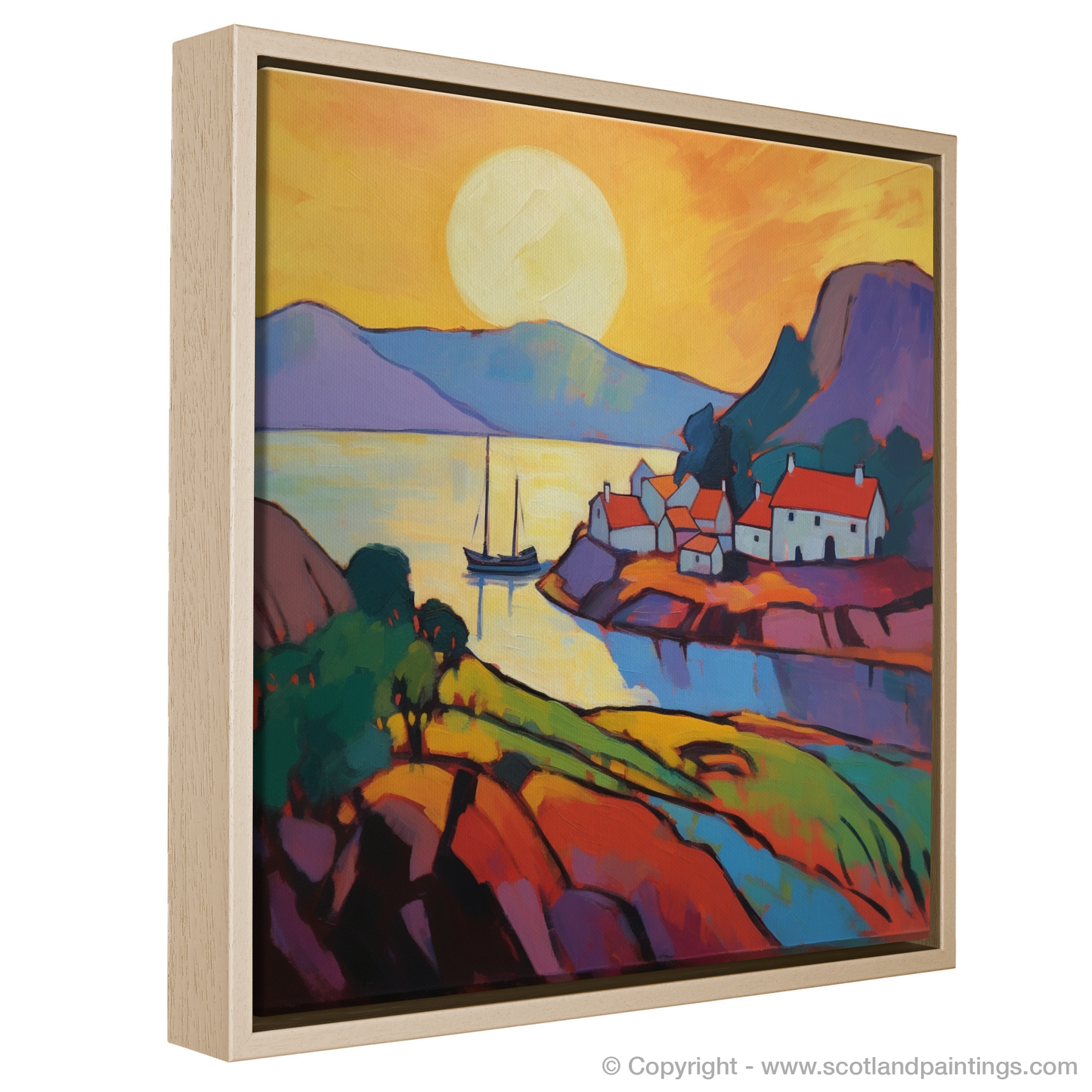 Fauvist Embrace of Pittenweem Harbour at Dusk