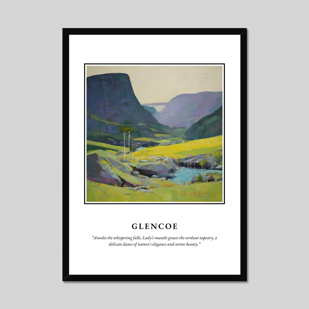 Poster in a black frame