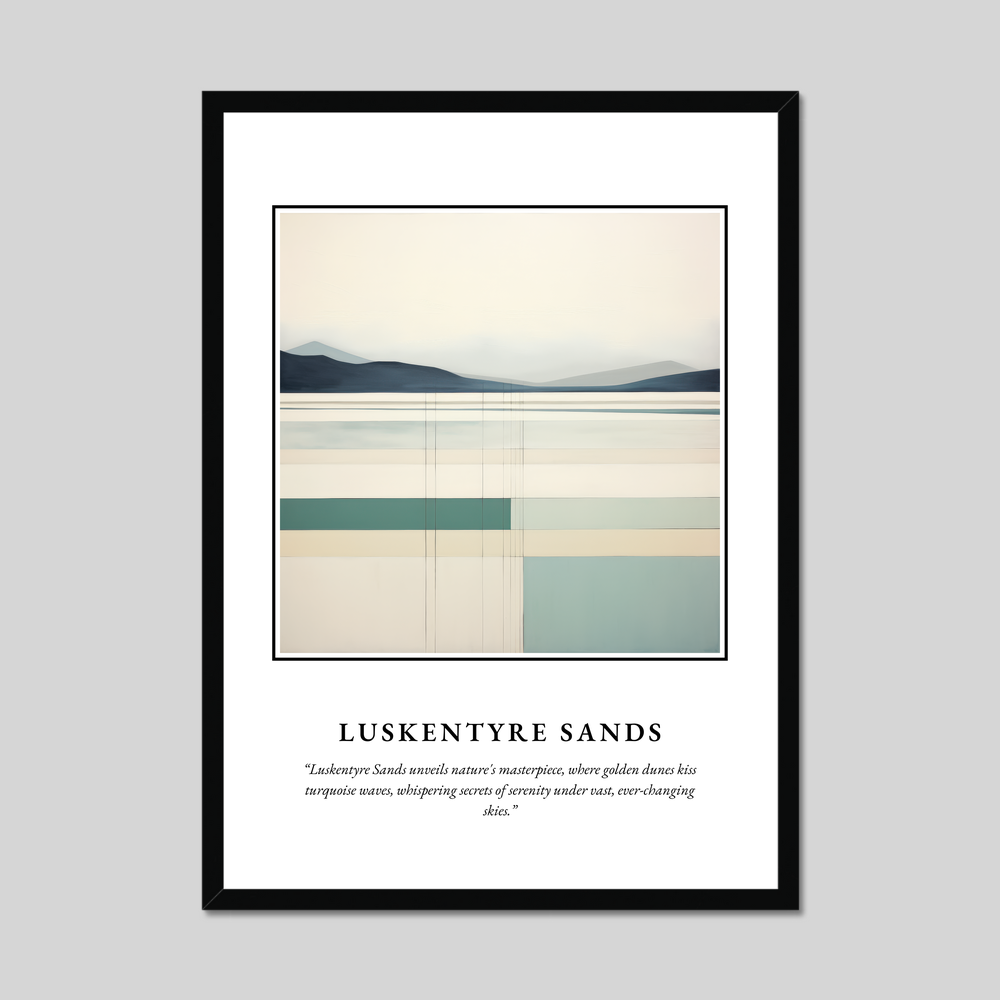 Poster in a black frame