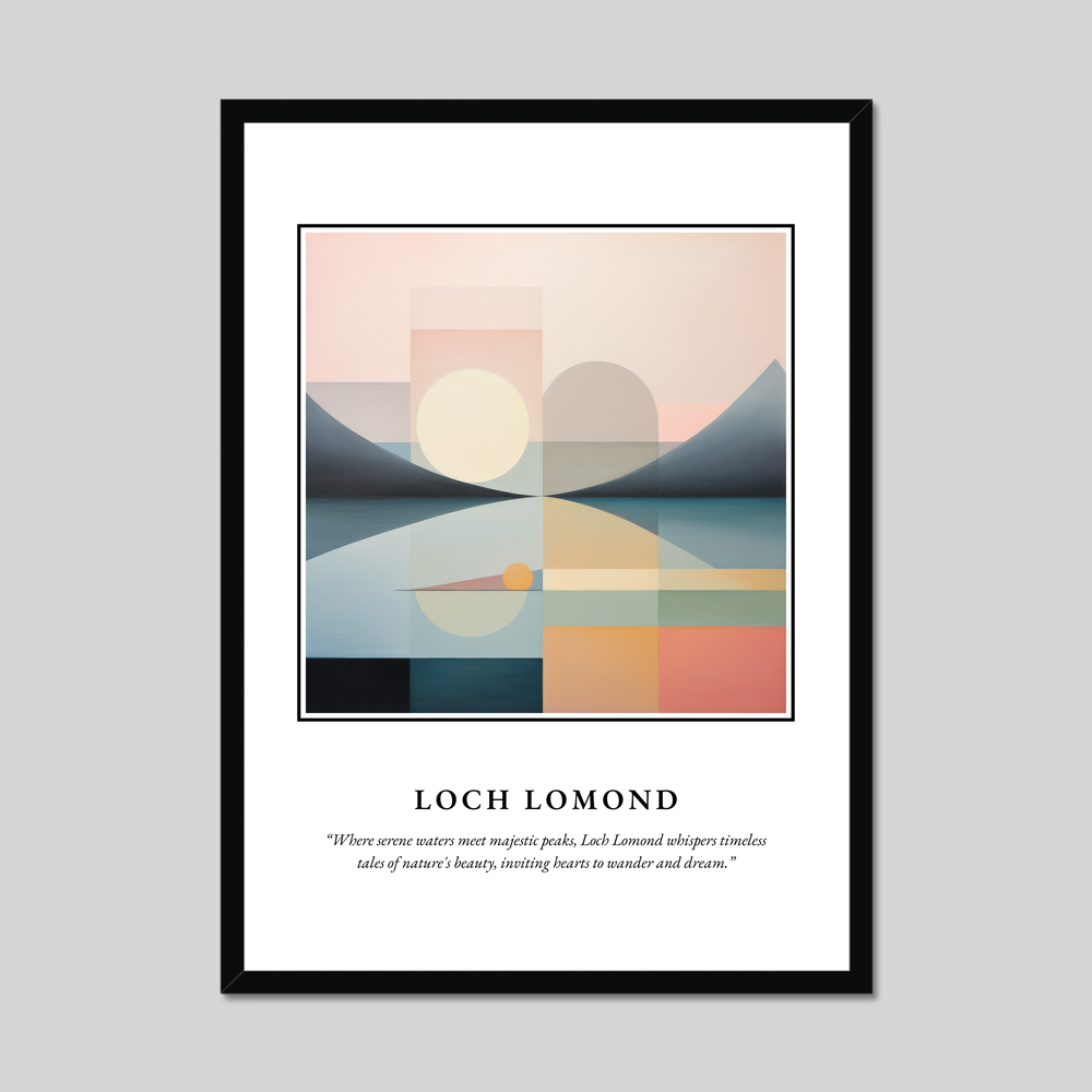 Poster in a black frame