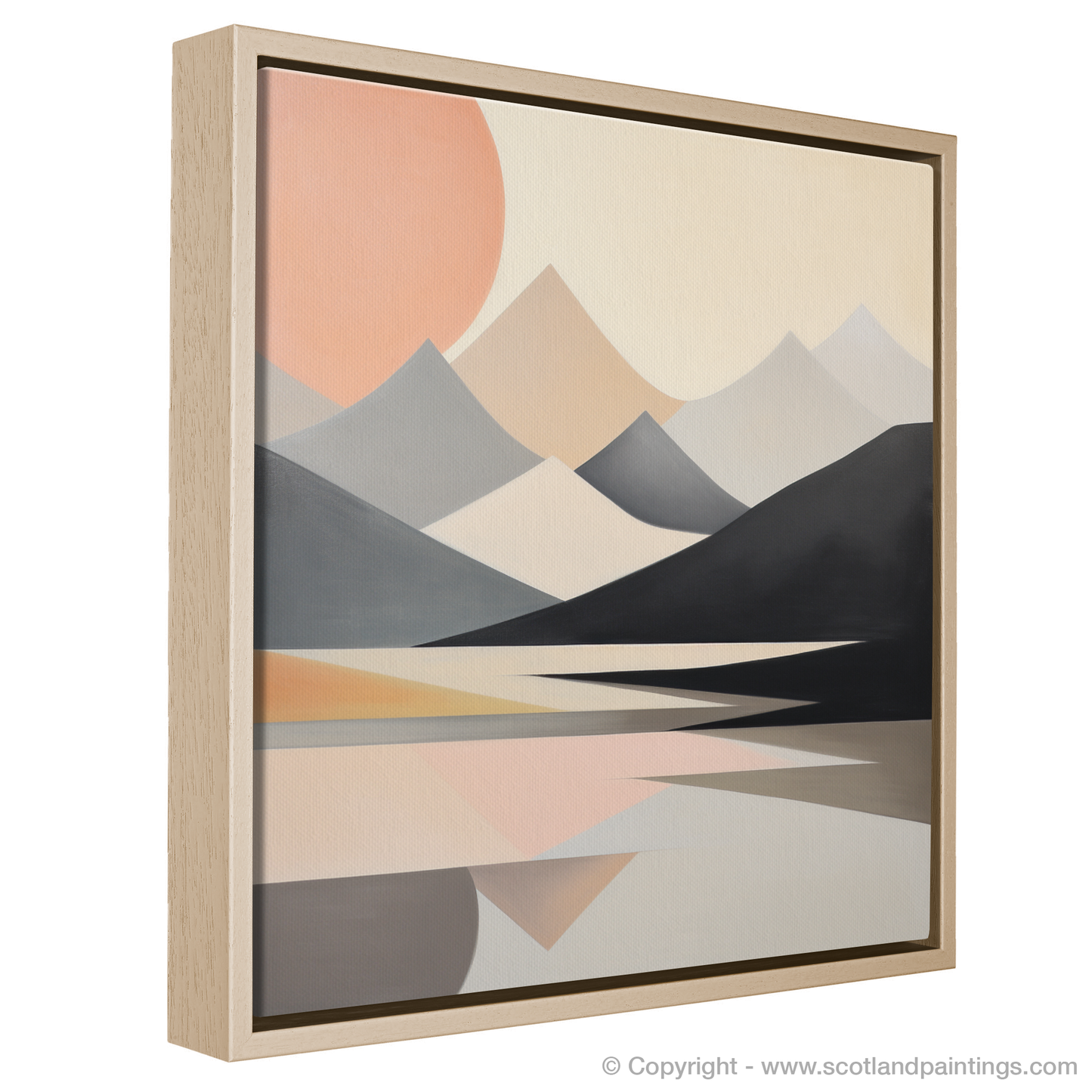 Serene Peaks of Glencoe: A Minimalist Masterpiece