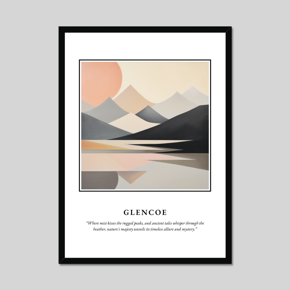 Poster in a black frame