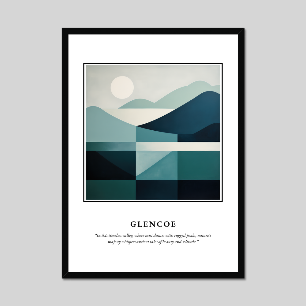 Poster in a black frame