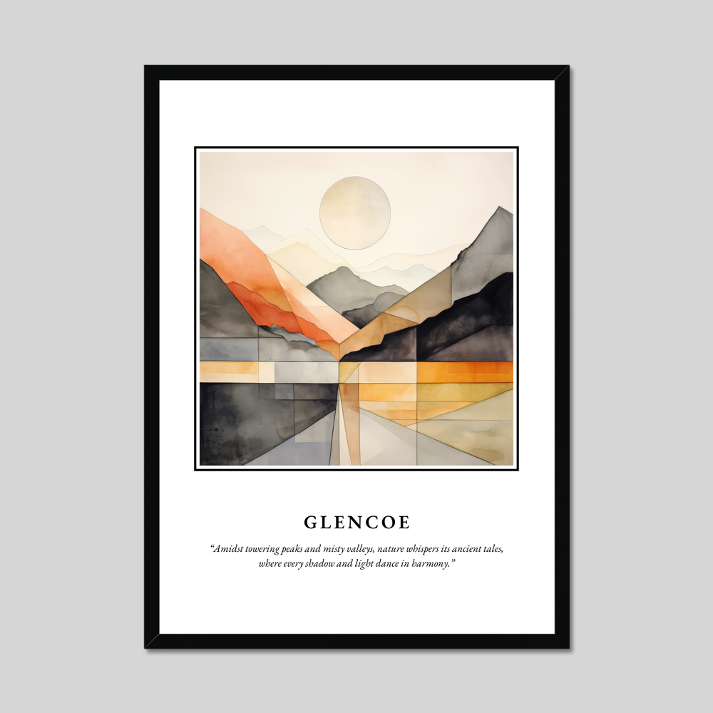 Poster in a black frame