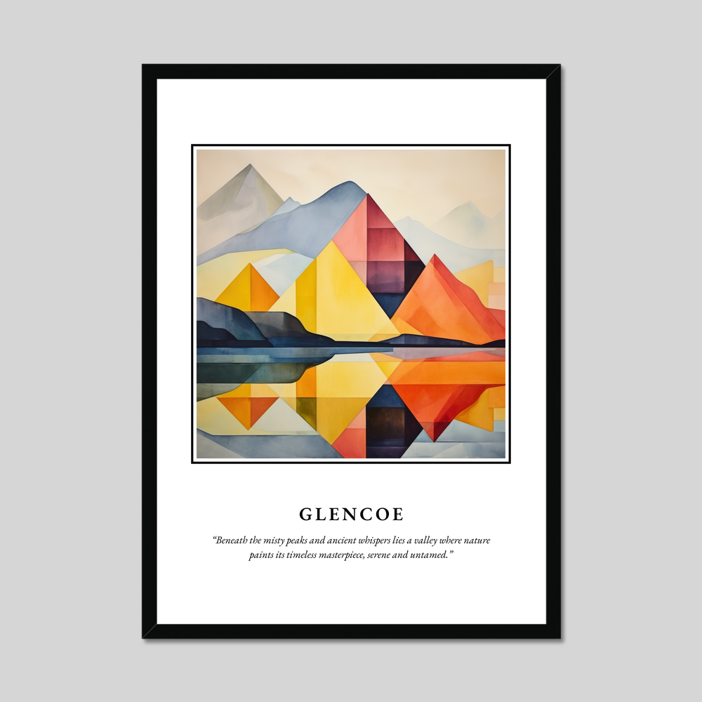 Poster in a black frame