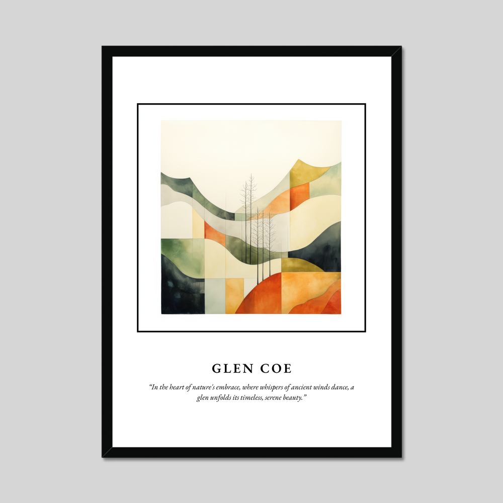 Poster in a black frame