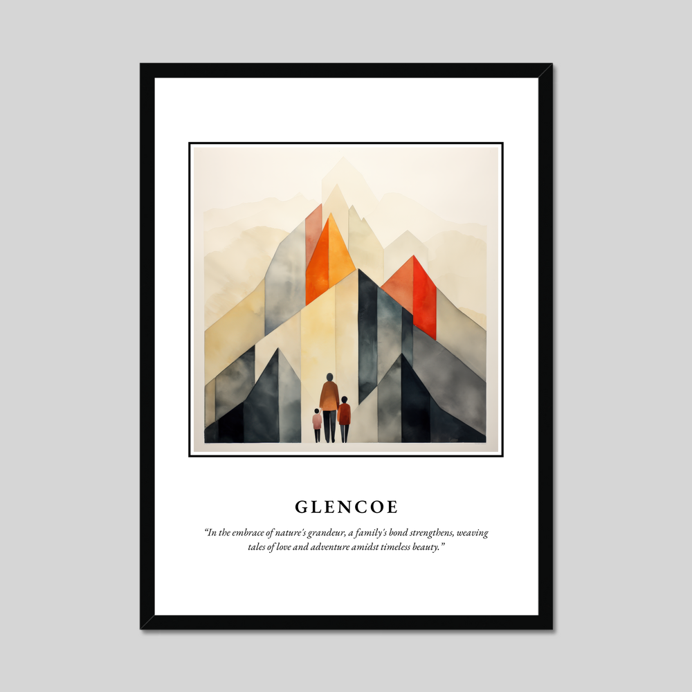 Poster in a black frame