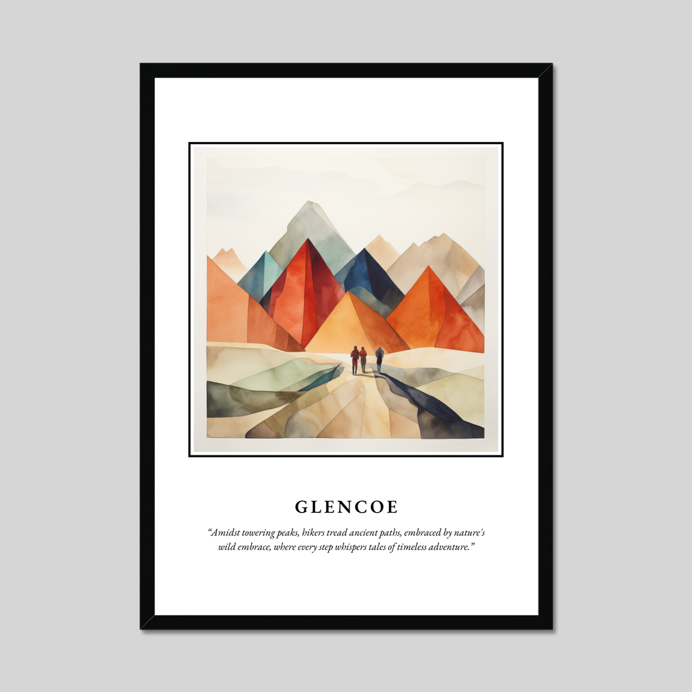 Poster in a black frame