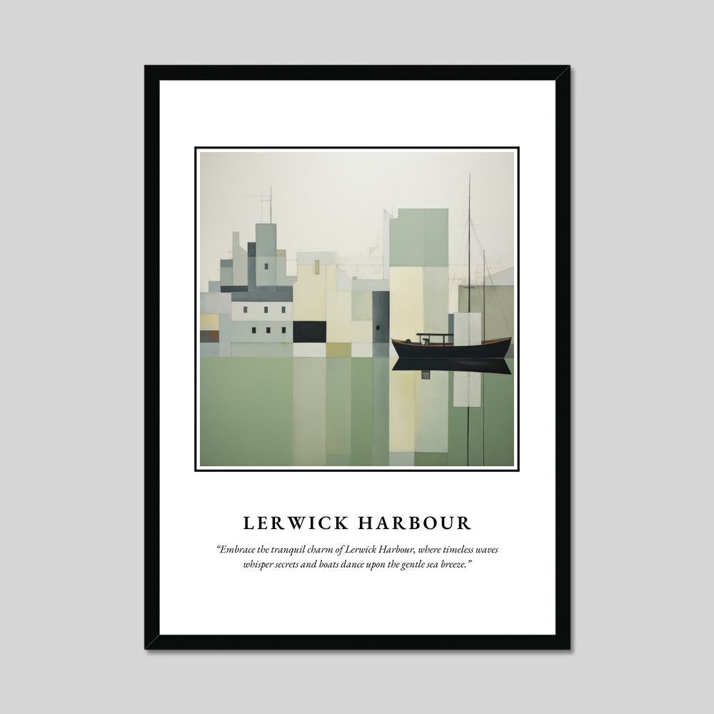 Poster in a black frame