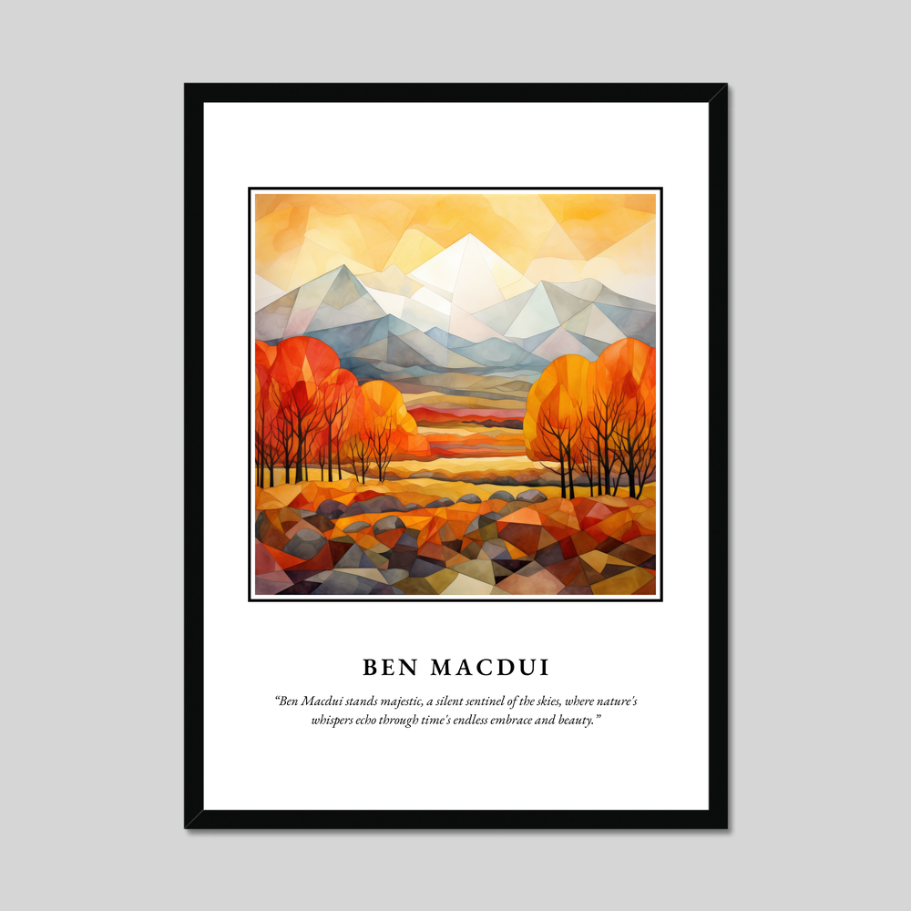 Poster in a black frame