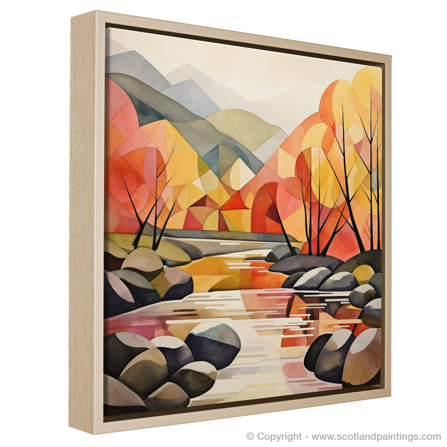 River Tummel Essence: A Geometric Symphony