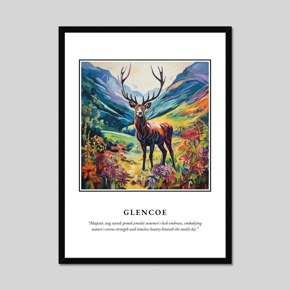 Poster in a black frame