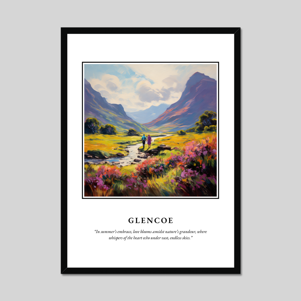 Poster in a black frame