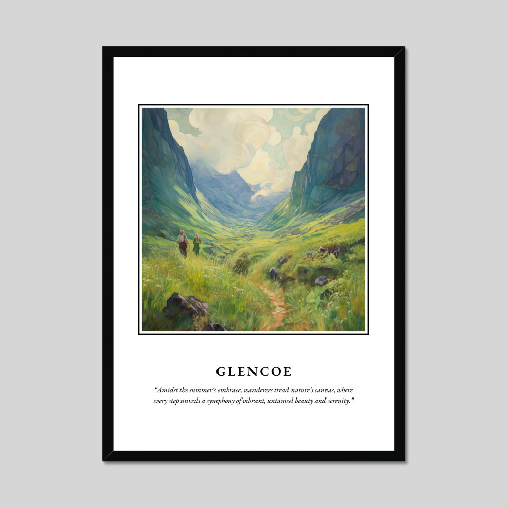 Poster in a black frame